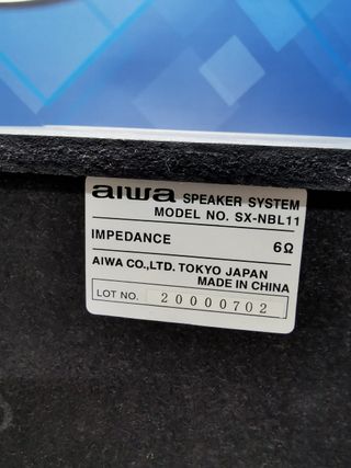 Pareja de Altavoces Aiwa SX-NBL11, 2 vias