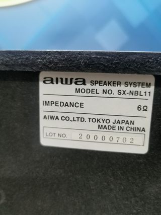 Pareja de Altavoces Aiwa SX-NBL11, 2 vias