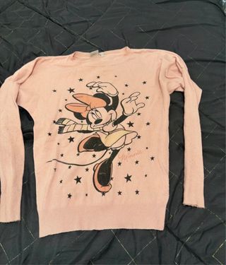 Maglioncino Minnie Mouse bambina rosa