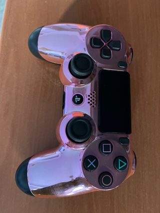 Mando PS4 Rosa Cromado