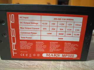 Fuente Alimentación ATX Tacens Mars MP500