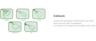 Fuente Alimentación TACENS APII 500W ATX