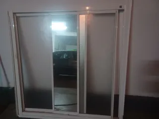 Mampara de ducha corredera cristal y aluminio