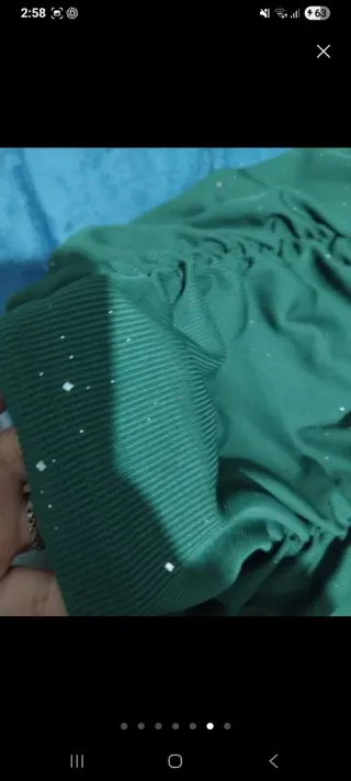 Vestido corto Shein verde brillante