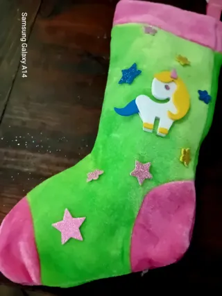 Calza Befana Unicorno Fatta a Mano