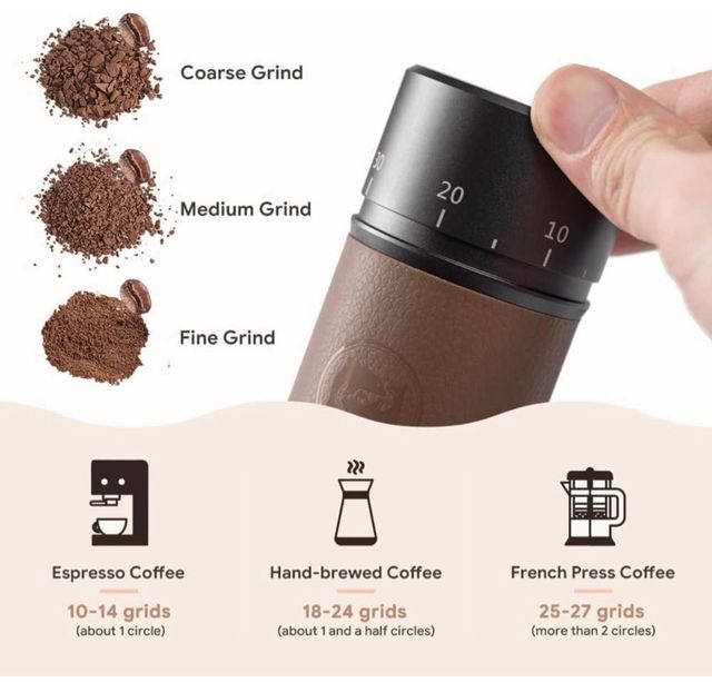 Molinillo de café manual Cafflano