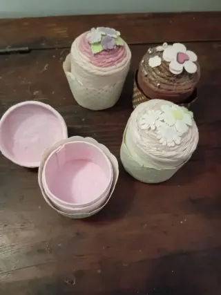 Set 4 scatole regalo cupcake