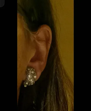 Orecchini clip strass vintage