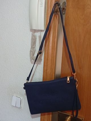 Bolso de mano azul THE TOTEBAG " Se vende hoy"