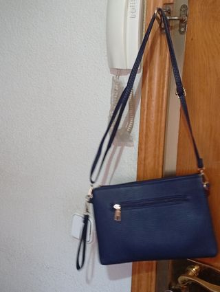 Bolso de mano azul THE TOTEBAG " Se vende hoy"