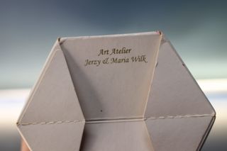 Bola vidrio soplado pintada a mano. Árbol de Navidad.