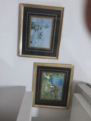 Son 8 cuadros Cuadro Virgen María y varios cuadros