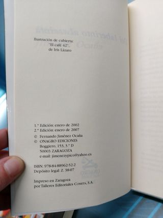 Fernando Jiménez Ocaña, 2 novelas firmadas por el autor.