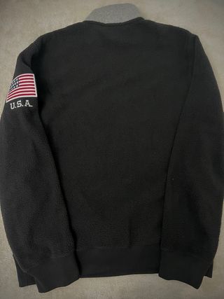 Forro Polar Polo Ralph Lauren Talla M Negro Gris