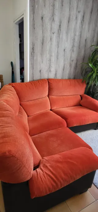 Sofá 4 plazas Serrano Confort tela y piel