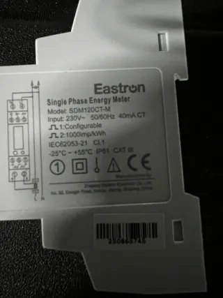 Medidor Consumo Eléctrico Eastron SDM120