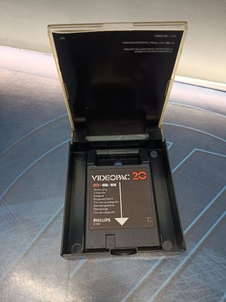 videojuego retro Philips Videopac 20 -stone sling -1980