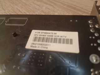 Tarjeta Gráfica Nvidia GF2 MX400 64MB AGP