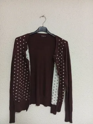 Jersey cuello alto rosa talla M