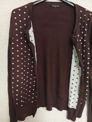 Jersey cuello alto rosa talla M