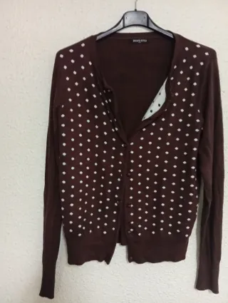 Jersey cuello alto rosa talla M