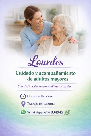 Cuidado de adultos mayores.