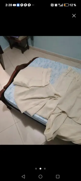 Juego de cortinas satinadas