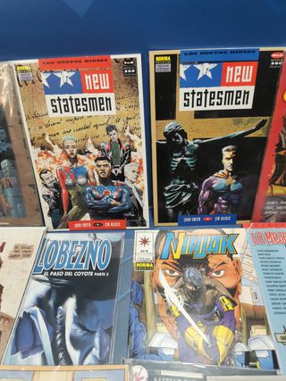 Lote 17 cómics variados, LEAVE IT TO CHANGE, NEW STATESMEN, NINJAK, ULTIMATE ADVENTURES