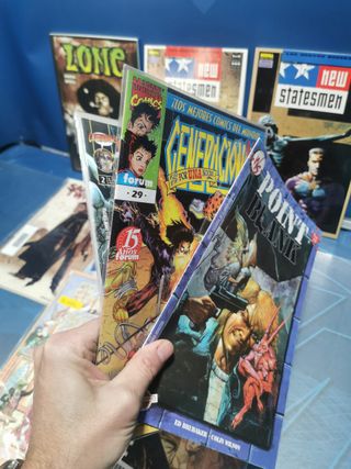 Lote 17 cómics variados, LEAVE IT TO CHANGE, NEW STATESMEN, NINJAK, ULTIMATE ADVENTURES