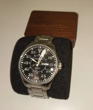 Hamilton Khaki Pilot H64611135 Negro/Plata