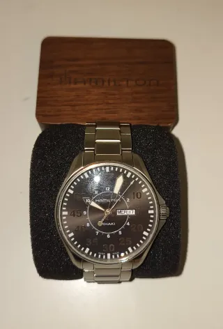 Hamilton Khaki Pilot H64611135 Negro/Plata