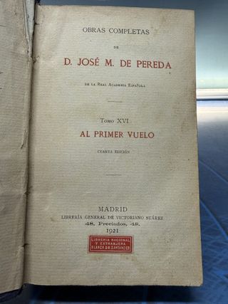 JM Pereda, Al primer vuelo Año 1921 - Libro