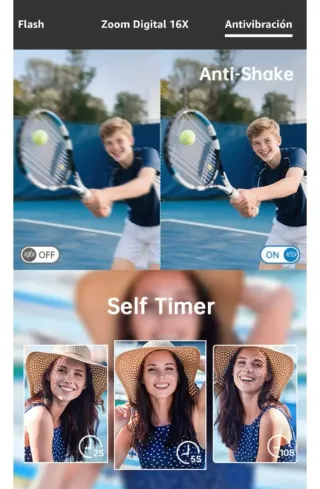 Cámara Digital WiFi 4K 16X Zoom