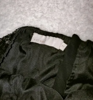 Top lentejuelas negro fiesta