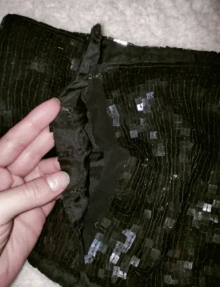 Top lentejuelas negro fiesta