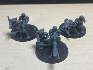 Warhammer 40k Squad heavy weapons Cadian x3