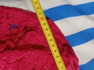 Vestido Flamenca Encaje Fucsia y Negro