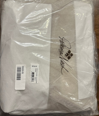 Bolso de hombro beige patchwork