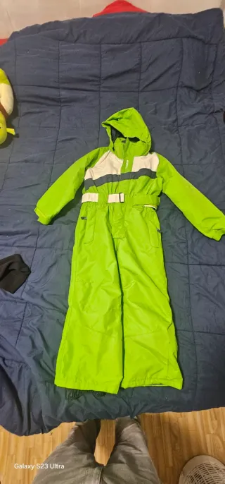 Mono de Nieve Infantil Verde Talla 6  años