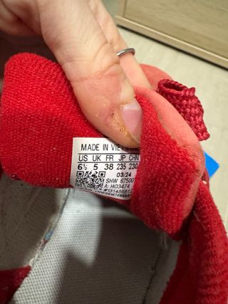 Zapatillas Adidas Campus Rojas Originales Talla 38