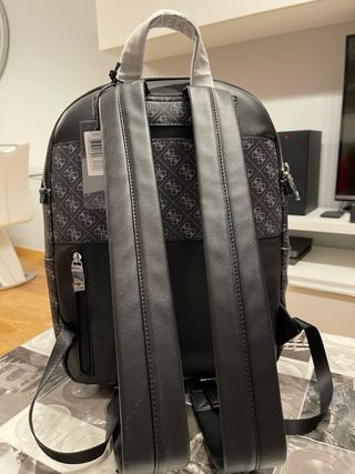 Mochila Guess Manhattan Logo Negra/Gris