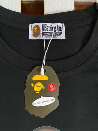 Camiseta Bape Negra y Verde