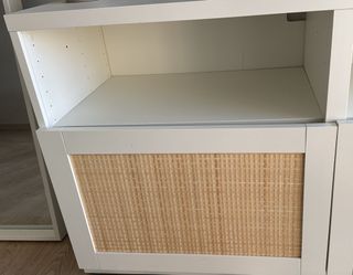 Mueble TV Salón Beige y Blanco. Estado casi nuevo