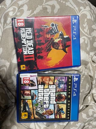 PS4 Juegos Red Dead Redemption 2 y GTA V