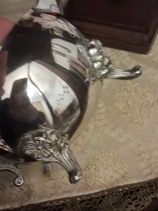 Antica Lattiera in metallo argentato