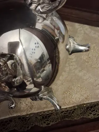 Antica Lattiera in metallo argentato