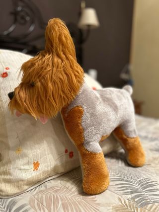 Cojín perro Yorky artesanal
