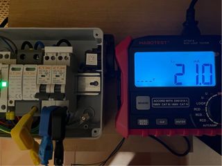 Cuadro protecciones para cargador coche con schuko