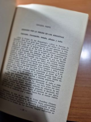 Páginas históricas de Ntra Sra de las Angustias GR