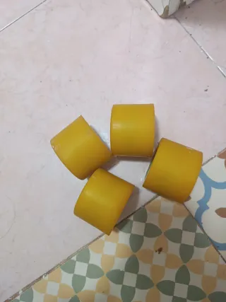 Ruedas de patinete amarillas (4 unidades)